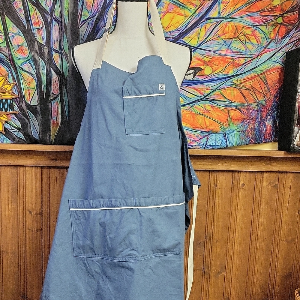 Hedley And Bennett Blue Apron with Pocket